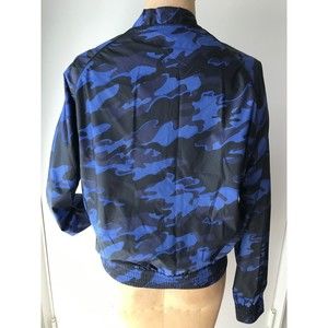 Ivy Park Navy Blue Camo LS Bomber Jacket Size S